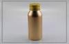 30ml screw neck aluminum chemical bottles with gold sand blasting , D35mmH85mm