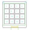 3.5" 16-key touchkey Four wire Resistive Touch Panel