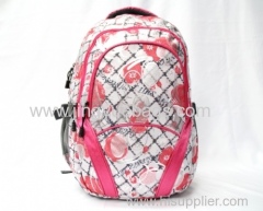 Pure and fresh and printed 600 d backpack