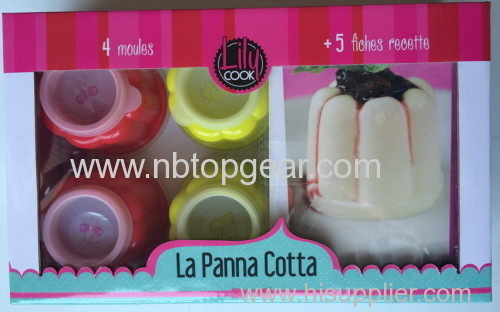 Gift set jelly mould kit with recipe