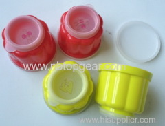 4Pcs plastic gelatin molds in color gift box