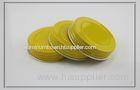 52mm yellow recycling metal bottle caps for cosmetics packaging