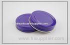 purple aluminium bottle cap with PE foam liner , D52H12.5mm