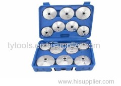 15pcs Cap type oil filter wrench set