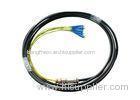 4cores Waterproof Fiber Optic Pigtail with SC UPC connectors , black Cable