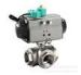 600lb 3 Way Ball Valve For Gas Industry With 2 Port , API 6D Valve