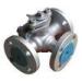 T Type Cast Steel 3 Way Ball Valve with Flange Connection for Water Industry