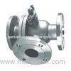 2 Piece Female Cast Steel 3 Way Ball Valve T Type for Petrochemical Industry