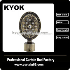 window metal iron aluminum curtain finial