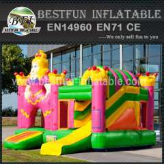 Princess inflatable bouncy slide