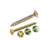 pozi drive yellow zinc chipboard screws DIN7505