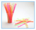 colorful shave ice flower cup and drinking straws