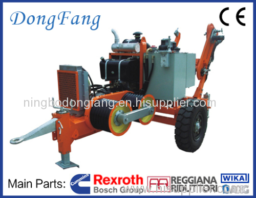66KV Transmission Line Stringing Equipment 4 ton hydraulic puller with 3 Ton tensioner