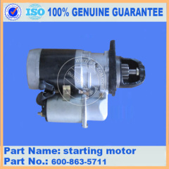 Komatsu excavator starting motor 600-863-5711