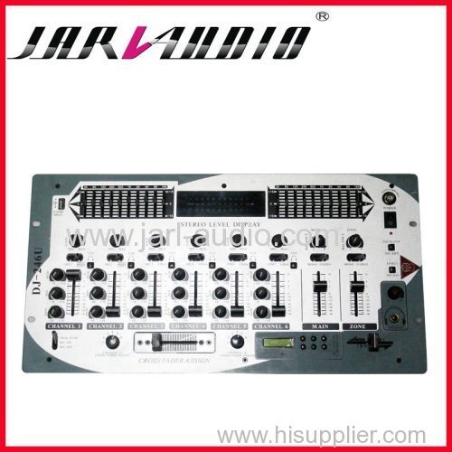 dual EQ audio mixer /pro 6channel studio mixer console