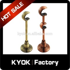 Extended Window Decorative Curtain Pole Brackets 16mm , Aluminum Alloy Single Type