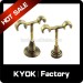 Extended Window Decorative Curtain Pole Brackets 16mm , Aluminum Alloy Single Type