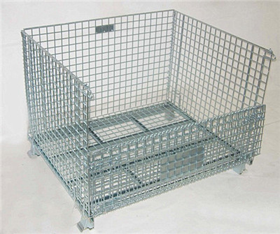 evergreat rigid collapsible wire mesh container for storage