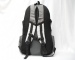 Black white grey laptop backpack