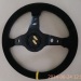 14inch OMP Deep Corn Suede Leather wrap Drifting Steering Wheel