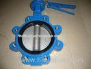 Stainless Steel Pneumatic Operated Butterfly Valve Metal Seated DIN / ANSI Flange