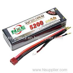 5200mAh 7.4V 2S 2P 25C Lipo battery for RC Car