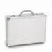 Aluminum Attache Case, Can Hold 14-inch Laptop, with Dual Combination Locks and Organizer Section