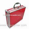 Aluminum Tool Case, Pink PU Finish Surface with Silver Aluminum Frame