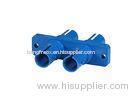 Plastic ST Fiber Optic Coupler for CATV networks , Simplex / Duplex Fiber Adapter