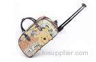 Cute pattern jute trolley travel bag travel set for students with Logo printed