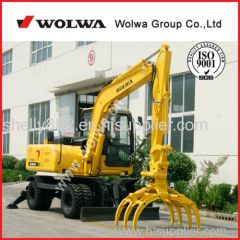 wolwa wheeled hydraulic wood loader