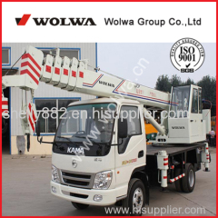 Wolwa 8 tons mobile mounted crane