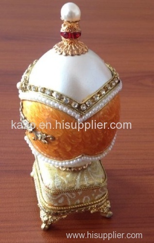 Goose egg carving handicraft & music box