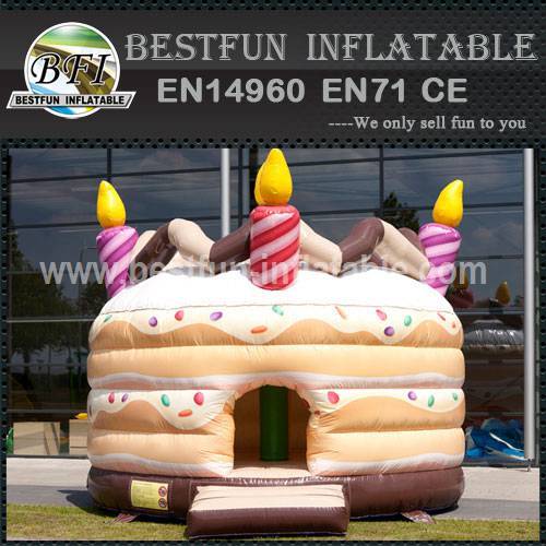 Bouncy castle birthday cake