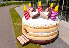 Bouncy castle birthday cake