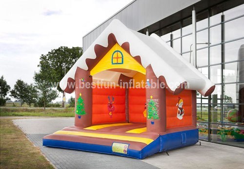 Bouncy castle cottage snow