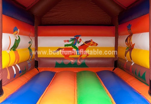 Bouncy castle Cowboy jumping