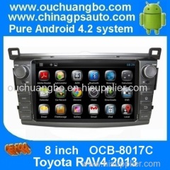 Ouchuangbo Car Radio 3G Wifi TV DVD System for Toyota RAV4 2013 GPS Navigation iPod USB Android 4.2