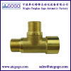 3 way brass water connector male to female tube hardware fitting NPT BSP thread for gas oil