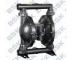 Black Aluminum Rubber / Teflon Double Diaphragm Pump Air Powered Diaphragm Pumps 8.3bar