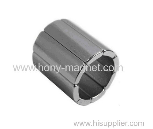 High grade permanent neodymium half round magnet