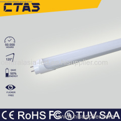 t8 all plastic led tube 22w 150cm 1700lm 270deg AC180-285V 120smd2835CE ROHS