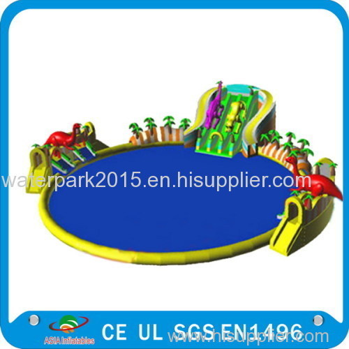 2015 inflatable water park with swimming pool/inflatable floating water park/water park for sale