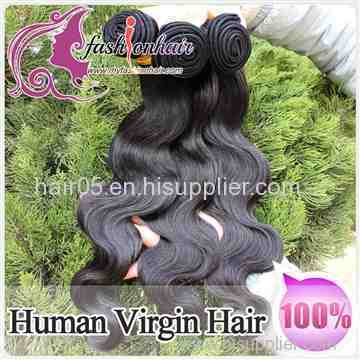 100% Indian Virgin Human Hair Weave Body Wave Weft