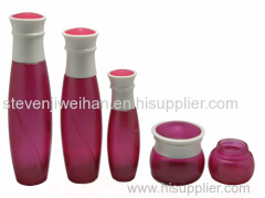 lotion bottles and cream jars