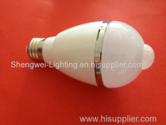 Hot Selling 5W LED Sensor Bulb Light E27 Base Type Bulb Lamp white Color