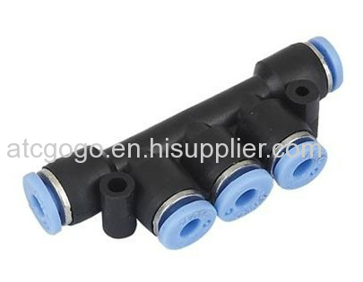 5 way pneumatic pipe fitting pu hose connector 4mm 6mm 8mm 10mm 12mm 14mm 16mm