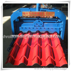 Glazed Tile Forming Machine Making Metal Stepped Profile