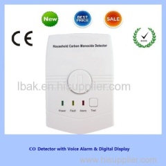 Home alarm detector gas detector