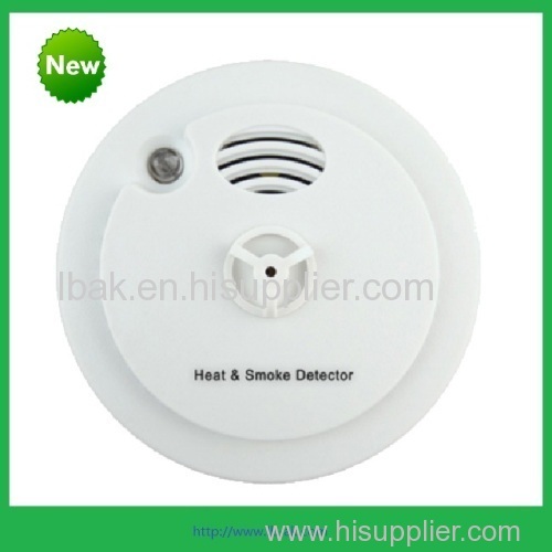 heat and smoke detector compoud fire alarm detector